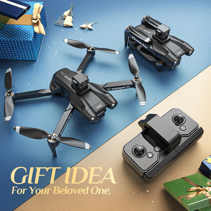 D75 GPS Drone with 4K Camera for Adults, Brushless Motor, Auto Return Home, 2 Batteries, Black