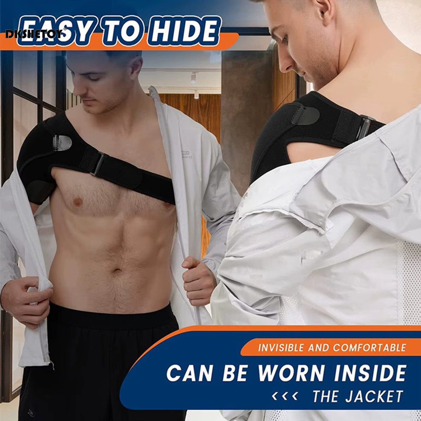Adjustable Recovery Rotator Cuff Shoulder Braces (Universal; Left/Right Arm)