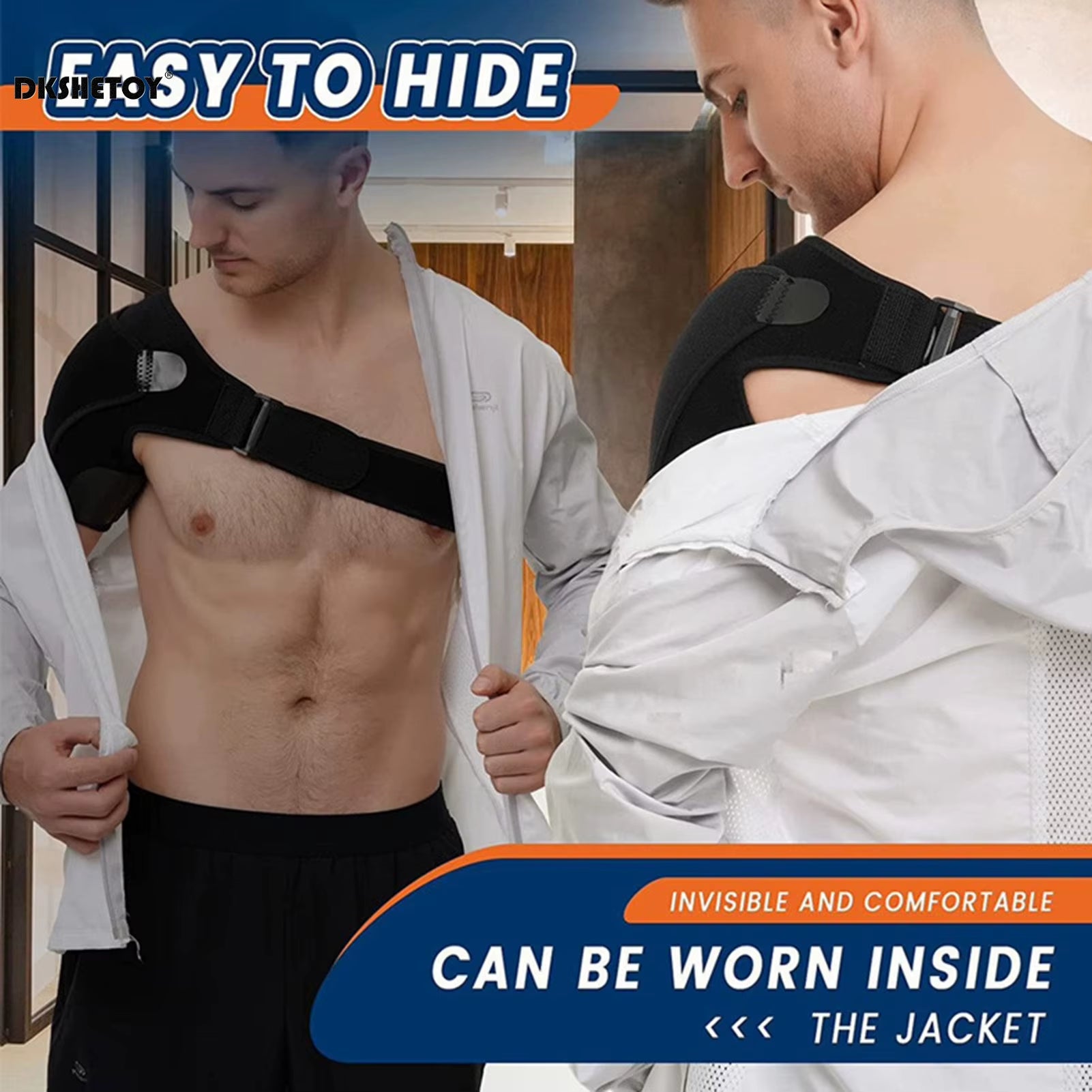 Adjustable Recovery Rotator Cuff Shoulder Braces (Universal; Left/Right Arm)