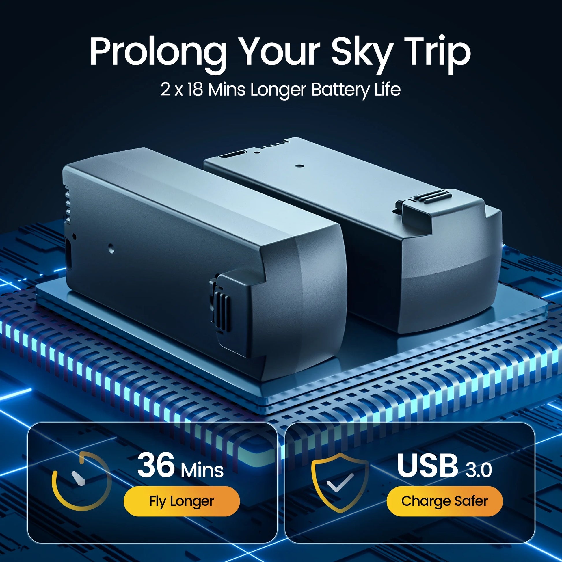 D75 GPS Drone with 4K Camera for Adults, Brushless Motor, Auto Return Home, 2 Batteries, Black