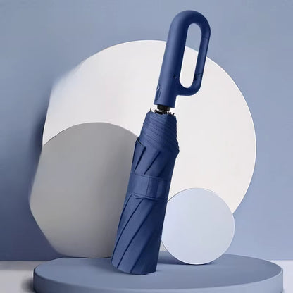 Ring Buckle Design 20 Rib Fully Automatic Umbrella for Men Folding Extra Large Strong Strong WOMEN'S Sunshade Double Umbrella