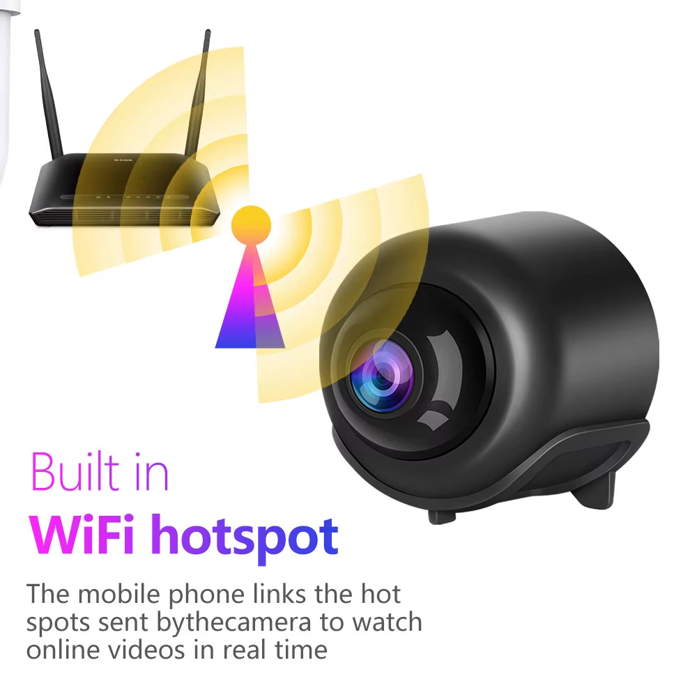 Mini Camera 2024 X5 Intelligent Wifi Mini Camera Home Indoor Night Vision Safety Protection Audio Video Recorder