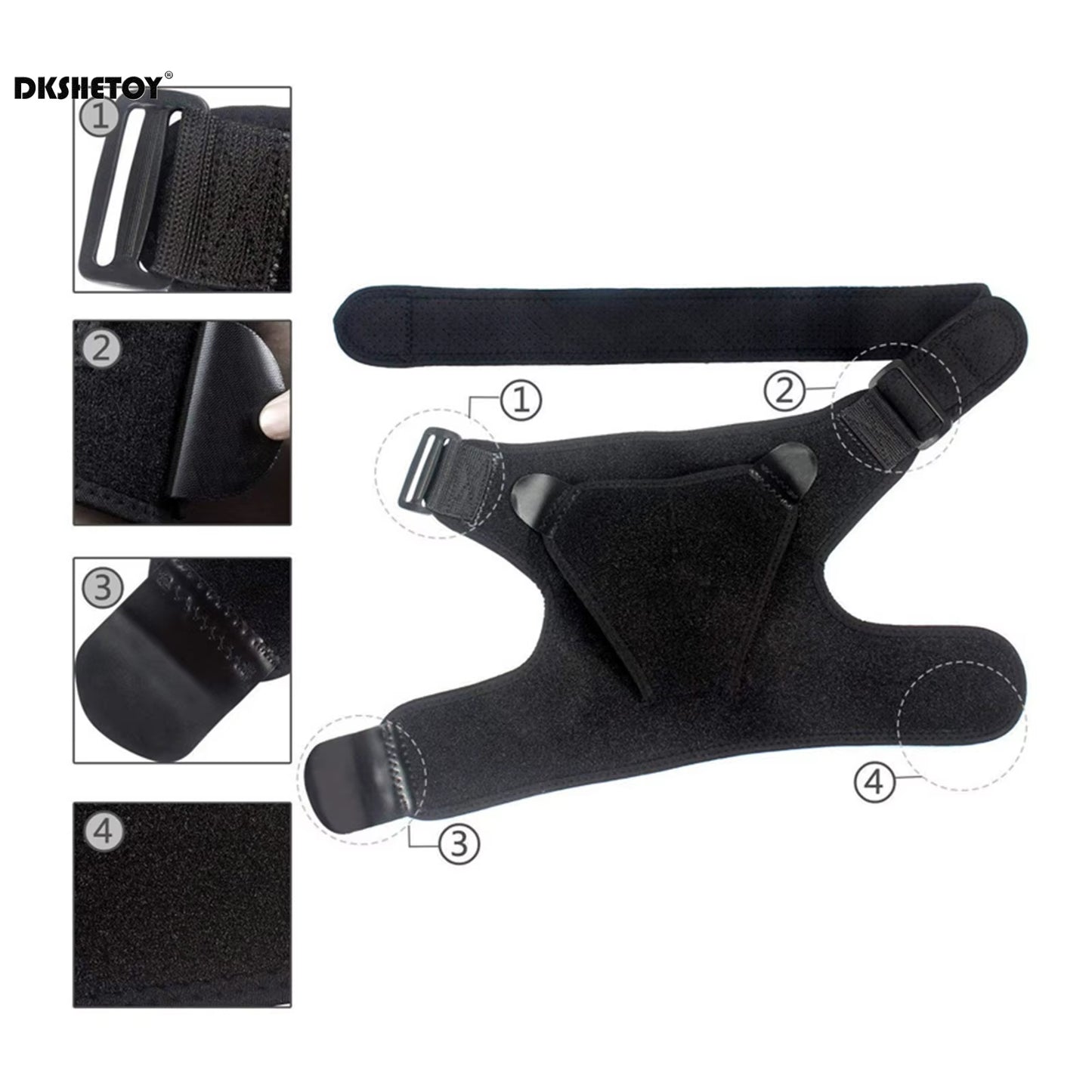Adjustable Recovery Rotator Cuff Shoulder Braces (Universal; Left/Right Arm)