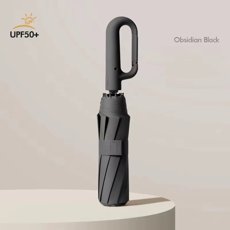 Ring Buckle Design 20 Rib Fully Automatic Umbrella for Men Folding Extra Large Strong Strong WOMEN'S Sunshade Double Umbrella